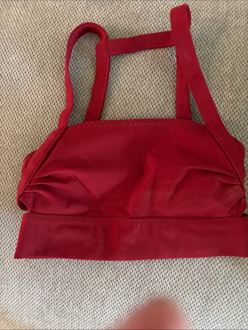 Red Athletic Sports Bra and Short set- Free people movement